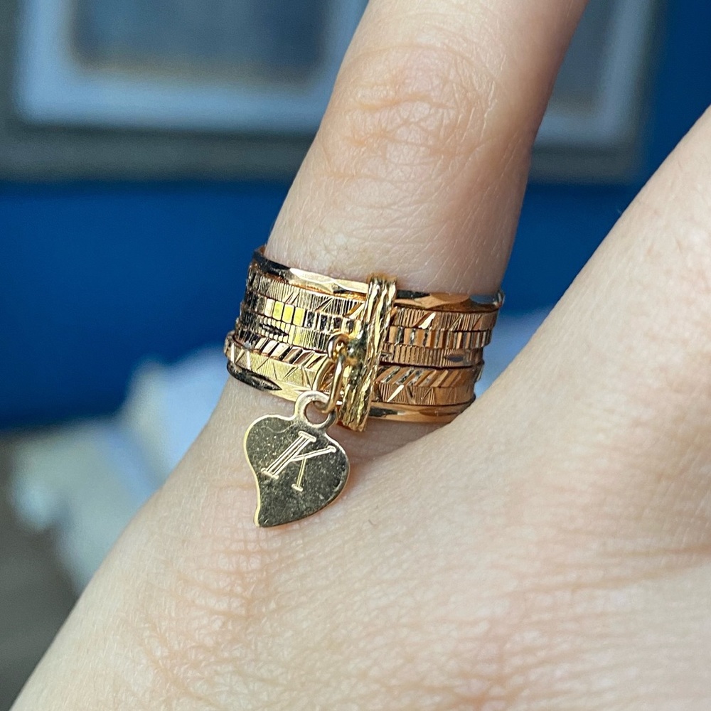 19.2 K Portuguese gold 7 days ring